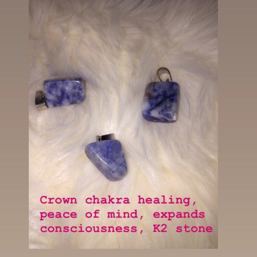 Blue granite 3 pendants for 15$❤️